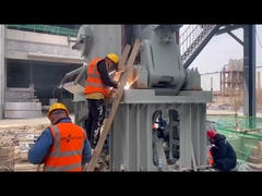 Posizionamento e saldatura del sedile di cuscinetto a rulli verticale